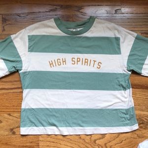 Urban Outfitters Cropped Striped Tee